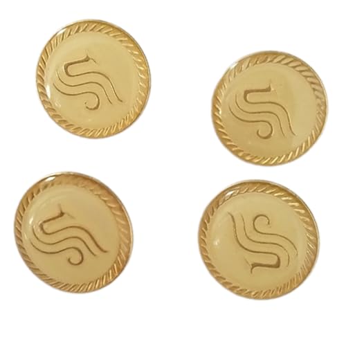 4 PCs Flughafen Uniformknöpfe Bastelknöpfe Legierungskleiderknöpfe Jacken Hosenknöpfe Für Fluggesellschaften von JTQYFI