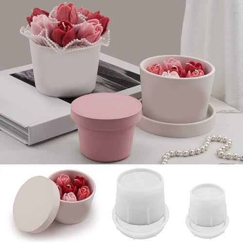 Candlestick Silicon Schimmelputzkerzenerbecher Mit Deckel Schimmelpilz Kerzenhalter Gipsform Sukkulenten Pflanzgefäße Schimmelpilze Candlestick Silicon Schimmelputzkerzenerbecher Mit Deckel Schimmelpilz Kerzenhalter Gipsform Sukkulenten Pflanzgefäße Schimmelpilze von JTQYFI