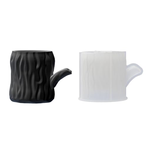 Candlestick Silikonformputzkerze Kerzenschimmel Kerzenhalter Gipsform Baumstumpf Succulenten Pflanzgefäße Schimmelpilze von JTQYFI