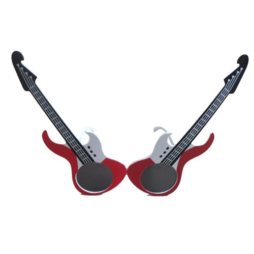 JTQYFI Musikfestival Gitarrenbrille Nacht Partys Eyewears Tragbare Party Brille Für Geburtstage Hochzeiten von JTQYFI
