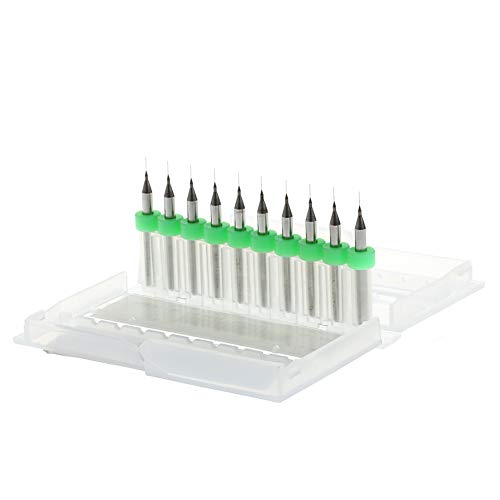 NEU 10 PC 0 2 Mm 1/8 "Schaft Spiralflöte Carbid Mikro PCB Bohrerbits NEU 10 PC 0 2 Mm 1/8 "Schaft Spiralflöte Carbid Mikro PCB Bohrerbits von JTQYFI