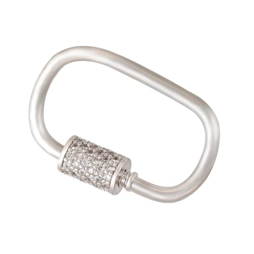 Schimmernde Zirkonia Dekorative Verschluss Carabiner Anhänger Brosche Stecknadelbeschläge Halskette Und Armbandanschluss Accessoire Schimmernde Zirkonia Dekorative Verschluss Carabiner Anhänger Brosche Stecknadelbeschläge Halskette Und Armbandanschluss Accessoire von JTQYFI