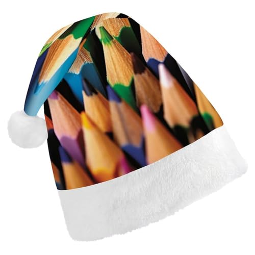 JTREHY Weihnachtsmütze, bunte Pinsel-bedruckte Neujahrsdekoration, Hüte, Erwachsene, Männer, Frauen, Weihnachtsmützen für Weihnachten, Neujahr, Party, Kopfbedeckung JTREHY Weihnachtsmütze, bunte Pinsel-bedruckte Neujahrsdekoration, Hüte, Erwachsene, Männer, Frauen, Weihnachtsmützen für Weihnachten, Neujahr, Party, Kopfbedeckung von JTREHY