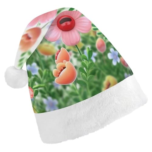 JTREHY Weihnachtsmütze, fröhliche Blumendruck, Neujahrsdekoration, Hüte, Erwachsene, Männer, Frauen, Weihnachtsmützen für Weihnachten, Neujahr, Party, Kopfbedeckung JTREHY Weihnachtsmütze, fröhliche Blumendruck, Neujahrsdekoration, Hüte, Erwachsene, Männer, Frauen, Weihnachtsmützen für Weihnachten, Neujahr, Party, Kopfbedeckung von JTREHY