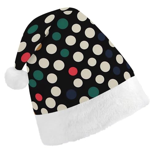 JTREHY Weihnachtsmütze, gepunktet, Weihnachtsdekoration, für Erwachsene, Männer, Frauen, Weihnachtsmützen für Weihnachten, Neujahr, Party, Kopfbedeckung JTREHY Weihnachtsmütze, gepunktet, Weihnachtsdekoration, für Erwachsene, Männer, Frauen, Weihnachtsmützen für Weihnachten, Neujahr, Party, Kopfbedeckung von JTREHY