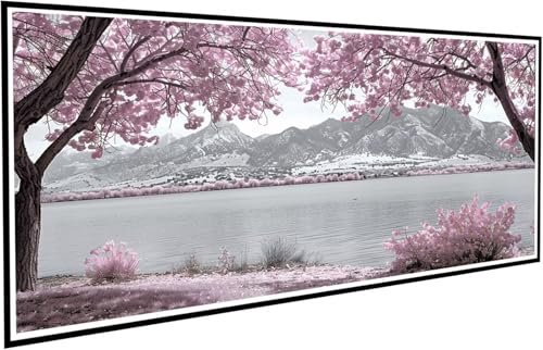 Diamond Painting Berg Diamant Painting Bilder Baum Diamond Paintings Erwachsene Groß XXL 60x120cm Diamonds Paintings Anfänger DIY Mosaikherstellung Bastelset für Halloween Deko Wohnzimmer J2-791 von JUAIYOON