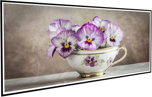 Diamond Painting Blume Diamant Painting Bilder Anlage Diamond Paintings Erwachsene Groß XXL 100x200cm Diamonds Paintings Kinder DIY Mosaikherstellung Bastelset für Halloween Deko Wohnzimmer J2-577 von JUAIYOON