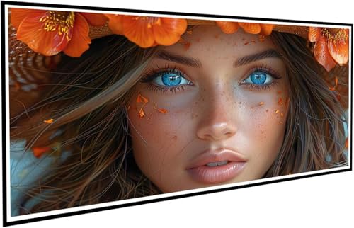 Diamond Painting Erwachsene Groß XXL 100x200cm, 5D Diamant Painting Bilder Diamond Paintings Kinder Blume, DIY Diamant Kunst Malerei Kreuzstich Stickerei Basteln Mädchen, Zimmer Deko Geschenk J2-330 von JUAIYOON