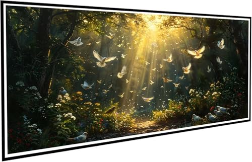 Diamond Painting Erwachsene Groß XXL 100x200cm, 5D Diamant Painting Bilder Diamond Paintings Kinder Taube, DIY Diamant Kunst Malerei Kreuzstich Stickerei Basteln Mädchen, Zimmer Deko Geschenk J2-594 von JUAIYOON
