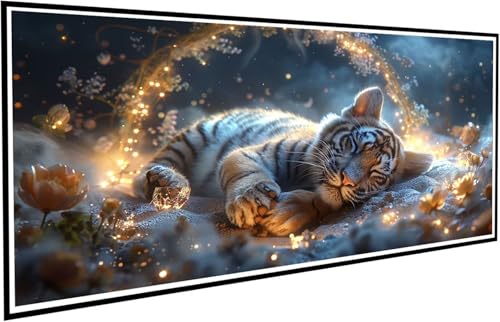 Diamond Painting Erwachsene Groß XXL 100x200cm, 5D Diamant Painting Bilder Diamond Paintings Kinder Tiger, DIY Diamant Kunst Malerei Kreuzstich Stickerei Basteln Mädchen, Zimmer Deko Geschenk J2-748 von JUAIYOON