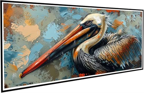 Diamond Painting Erwachsene Groß XXL 100x200cm,5D Diamant Painting Bilder Diamond Paintings Kinder Pelikane,DIY Diamant Kunst Malerei Kreuzstich Stickerei Basteln Mädchen,Zimmer Deko Geschenk J2-300 von JUAIYOON