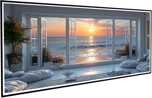Diamond Painting Erwachsene Groß XXL 30x60cm, 5D Diamant Painting Bilder Diamond Paintings Kinder Sonnenaufgang, DIY Diamant Malerei Kreuzstich Stickerei Basteln Mädchen, Zimmer Deko Geschenk J2-568 von JUAIYOON