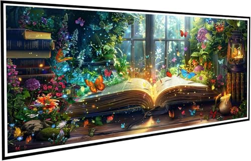 Diamond Painting Erwachsene Groß XXL 40x80cm, 5D Diamant Painting Bilder Diamond Paintings Kinder Schmetterling, DIY Diamant Malerei Kreuzstich Stickerei Basteln Mädchen, Zimmer Deko Geschenk J2-456 von JUAIYOON