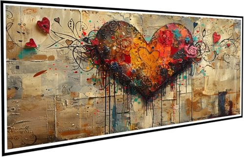 Diamond Painting Erwachsene Groß XXL 45x90cm, 5D Diamant Painting Bilder Diamond Paintings Kinder Liebe, DIY Diamant Kunst Malerei Kreuzstich Stickerei Basteln Mädchen, Zimmer Deko Geschenk J2-96 Diamond Painting Erwachsene Groß XXL 45x90cm, 5D Diamant Painting Bilder Diamond Paintings Kinder Liebe, DIY Diamant Kunst Malerei Kreuzstich Stickerei Basteln Mädchen, Zimmer Deko Geschenk J2-96 von JUAIYOON