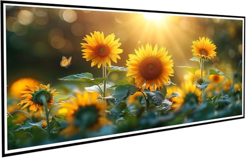Diamond Painting Erwachsene Groß XXL 60x120cm,5D Diamant Painting Bilder Diamond Paintings Kinder Sonnenblume,DIY Diamant Kunst Malerei Kreuzstich Stickerei Basteln Mädchen,Zimmer Deko Geschenk J2-548 von JUAIYOON