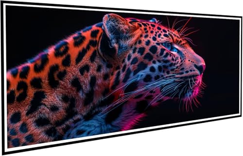 Diamond Painting Erwachsene Groß XXL 70x140cm, 5D Diamant Painting Bilder Diamond Paintings Kinder Leopard, DIY Diamant Kunst Malerei Kreuzstich Stickerei Basteln Mädchen, Zimmer Deko Geschenk J2-762 von JUAIYOON