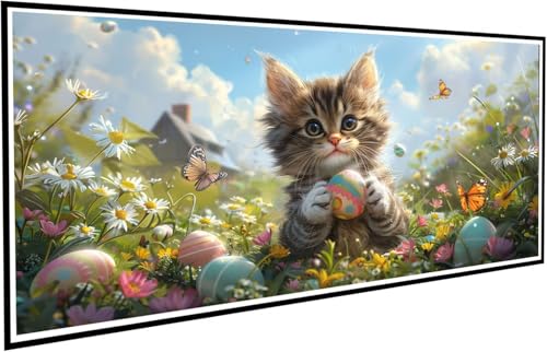 Diamond Painting Erwachsene Groß XXL 70x140cm, 5D Diamant Painting Bilder Diamond Paintings Kinder Osterei, DIY Diamant Kunst Malerei Kreuzstich Stickerei Basteln Mädchen, Zimmer Deko Geschenk J2-752 von JUAIYOON