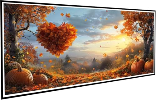 Diamond Painting Erwachsene Groß XXL 80x160cm, 5D Diamant Painting Bilder Diamond Paintings Kinder Kürbis, DIY Diamant Kunst Malerei Kreuzstich Stickerei Basteln Mädchen, Zimmer Deko Geschenk J2-556 von JUAIYOON