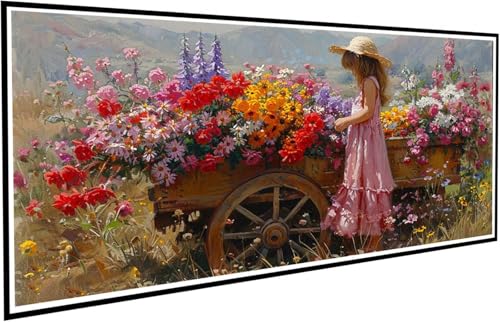 Diamond Painting Erwachsene Groß XXL 80x160cm, 5D Diamant Painting Bilder Diamond Paintings Kinder Mädchen, DIY Diamant Kunst Malerei Kreuzstich Stickerei Basteln Mädchen, Zimmer Deko Geschenk J2-742 von JUAIYOON