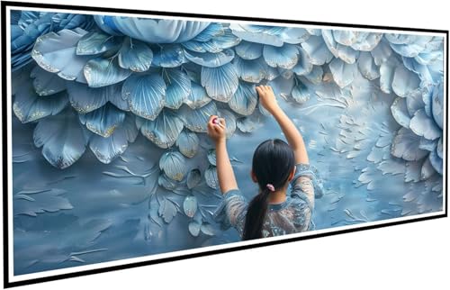 Diamond Painting Erwachsene Groß XXL 90x200cm, 5D Diamant Painting Bilder Diamond Paintings Kinder Mädchen, DIY Diamant Kunst Malerei Kreuzstich Stickerei Basteln Mädchen, Zimmer Deko Geschenk J2-790 von JUAIYOON