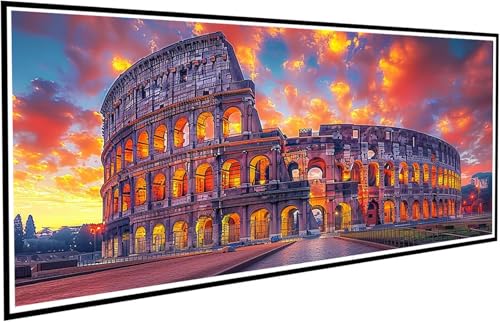 Diamond Painting Himmel Diamant Painting Bilder Stadt Diamond Paintings Erwachsene Groß XXL 70x140cm Diamonds Paintings Kinder DIY Mosaikherstellung Bastelset für Halloween Deko Wohnzimmer J2-789 von JUAIYOON