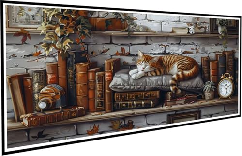 Diamond Painting Katze Diamant Painting Bilder Buch Diamond Paintings Erwachsene Groß XXL 60x120cm Diamonds Paintings Anfänger DIY Mosaikherstellung Bastelset für Halloween Deko Wohnzimmer J2-25 Diamond Painting Katze Diamant Painting Bilder Buch Diamond Paintings Erwachsene Groß XXL 60x120cm Diamonds Paintings Anfänger DIY Mosaikherstellung Bastelset für Halloween Deko Wohnzimmer J2-25 von JUAIYOON