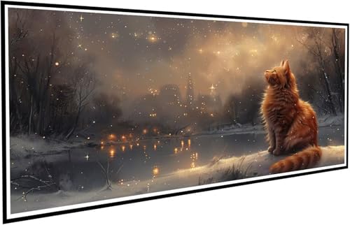 Diamond Painting Katze Diamant Painting Bilder Nachtansicht Diamond Paintings Erwachsene Groß XXL 45x90cm Diamonds Paintings Kinder DIY Mosaikherstellung Bastelset für Halloween Deko Wohnzimmer J2-185 Diamond Painting Katze Diamant Painting Bilder Nachtansicht Diamond Paintings Erwachsene Groß XXL 45x90cm Diamonds Paintings Kinder DIY Mosaikherstellung Bastelset für Halloween Deko Wohnzimmer J2-185 von JUAIYOON