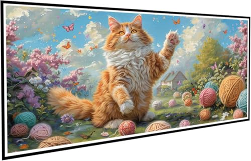 Diamond Painting Katze Diamant Painting Bilder Schmetterling Diamond Paintings Erwachsene Groß XXL 100x200cm Diamonds Paintings Anfänger DIY Mosaikherstellung Bastelset für Deko Wohnzimmer J2-33 Diamond Painting Katze Diamant Painting Bilder Schmetterling Diamond Paintings Erwachsene Groß XXL 100x200cm Diamonds Paintings Anfänger DIY Mosaikherstellung Bastelset für Deko Wohnzimmer J2-33 von JUAIYOON