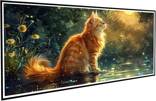 Diamond Painting Katze Diamant Painting Bilder See Diamond Paintings Erwachsene Groß XXL 50x100cm Diamonds Paintings Kinder DIY Mosaikherstellung Bastelset für Halloween Deko Wohnzimmer Geschenk J2-37 Diamond Painting Katze Diamant Painting Bilder See Diamond Paintings Erwachsene Groß XXL 50x100cm Diamonds Paintings Kinder DIY Mosaikherstellung Bastelset für Halloween Deko Wohnzimmer Geschenk J2-37 von JUAIYOON