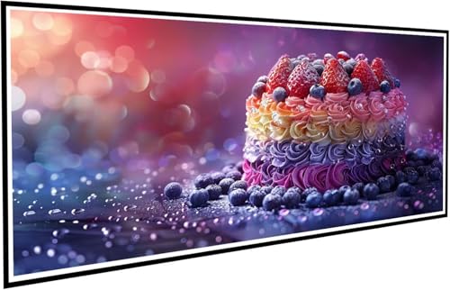 Diamond Painting Kuchen Diamant Painting Bilder Essen Diamond Paintings Erwachsene Groß XXL 100x200cm Diamonds Paintings Kinder DIY Mosaikherstellung Bastelset für Halloween Deko Wohnzimmer J2-697 von JUAIYOON