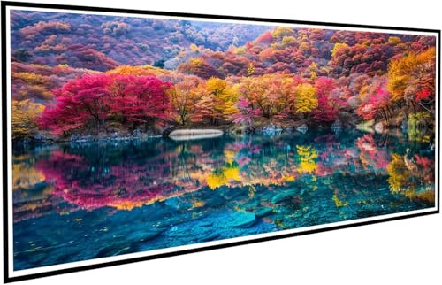 Diamond Painting Landschaft Diamant Painting Bilder Wald Diamond Paintings Erwachsene Groß XXL 80x160cm Diamonds Paintings Kinder DIY Mosaikherstellung Bastelset für Halloween Deko Wohnzimmer J2-755 von JUAIYOON