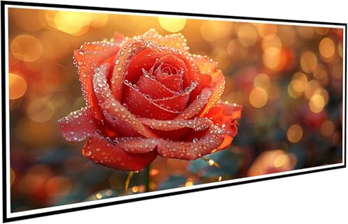 Diamond Painting Rose Diamant Painting Bilder Sternenhimmel Diamond Paintings Erwachsene Groß XXL 40x80cm Diamonds Paintings Kinder DIY Mosaikherstellung Bastelset für Halloween Deko Wohnzimmer J2-541 von JUAIYOON