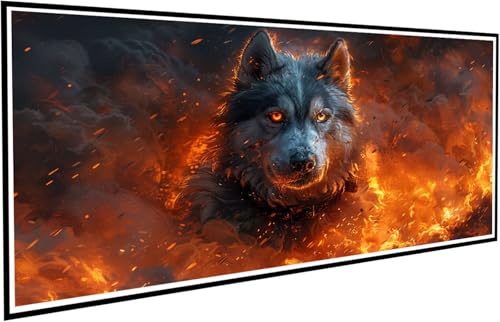 Diamond Painting Tier Diamant Painting Bilder Flamme Diamond Paintings Erwachsene Groß XXL 50x100cm Diamonds Paintings Kinder DIY Mosaikherstellung Bastelset für Halloween Deko Wohnzimmer J2-99 Diamond Painting Tier Diamant Painting Bilder Flamme Diamond Paintings Erwachsene Groß XXL 50x100cm Diamonds Paintings Kinder DIY Mosaikherstellung Bastelset für Halloween Deko Wohnzimmer J2-99 von JUAIYOON