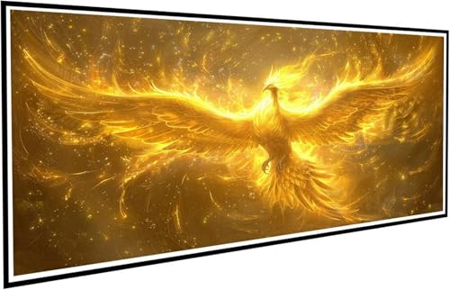 Diamond Painting Tier Diamant Painting Bilder Phönix Diamond Paintings Erwachsene Groß XXL 100x200cm Diamonds Paintings Kinder DIY Mosaikherstellung Bastelset für Halloween Deko Wohnzimmer J2-793 von JUAIYOON
