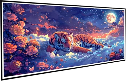 Diamond Painting Tiger Diamant Painting Bilder Pfingstrose Diamond Paintings Erwachsene Groß XXL 40x80cm Diamonds Paintings Kinder DIY Mosaikherstellung Bastelset für Halloween Deko Wohnzimmer J2-43 Diamond Painting Tiger Diamant Painting Bilder Pfingstrose Diamond Paintings Erwachsene Groß XXL 40x80cm Diamonds Paintings Kinder DIY Mosaikherstellung Bastelset für Halloween Deko Wohnzimmer J2-43 von JUAIYOON