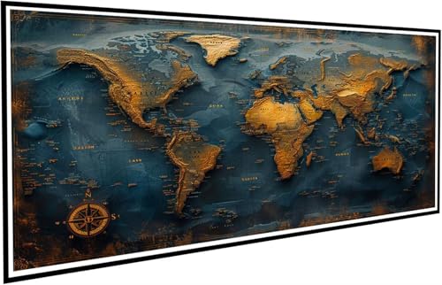 Diamond Painting Weltkarte Diamant Painting Bilder Landschaft Diamond Paintings Erwachsene Groß XXL 90x200cm Diamonds Paintings Anfänger DIY Mosaikherstellung Bastelset für Deko Wohnzimmer J2-57 Diamond Painting Weltkarte Diamant Painting Bilder Landschaft Diamond Paintings Erwachsene Groß XXL 90x200cm Diamonds Paintings Anfänger DIY Mosaikherstellung Bastelset für Deko Wohnzimmer J2-57 von JUAIYOON