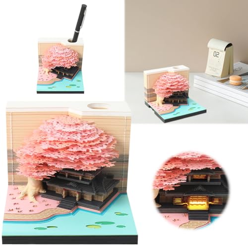 JUCHRZEY 3D-Notizblock 2025 Tischkalender mit Licht Kreatives Papierskulptur Notizblock Dekorativer Desktop Kalender Papierskulptur Desktop Ornament for Hausskulpturen Geschenk JUCHRZEY 3D-Notizblock 2025 Tischkalender mit Licht Kreatives Papierskulptur Notizblock Dekorativer Desktop Kalender Papierskulptur Desktop Ornament for Hausskulpturen Geschenk von JUCHRZEY