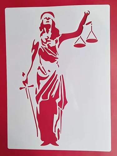 Schablonen zum Basteln, 21 x 29 cm, Motiv: Engelgöttin, wiederverwendbares Schablonen-Set zum Malen auf Holz, Wand, Leinwand, Kunststoffschablone für Tür, Heimdekoration, Stil 1 von JUDUOYANXIAN