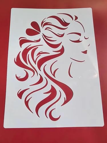Schablonen zum Basteln, 21 x 29 cm, wiederverwendbares Schablonen-Set zum Malen auf Holz, Wand, Leinwand, Kunststoffschablone für Tür, Heimdekoration, Stil 6 von JUDUOYANXIAN