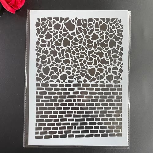 Schablonen zum Basteln, A4, 29 x 21 cm, wiederverwendbar, Schablonen-Set zum Malen auf Holz, Wand, Leinwand, Kunststoffschablone für Tür, Heimdekoration von JUDUOYANXIAN