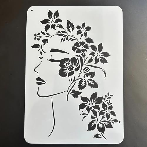 Schablonen zum Basteln, A4, 29 x 21 cm, wiederverwendbar, Schablonen-Set zum Malen auf Holz, Wand, Leinwand, Kunststoffschablone für Tür, Heimdekoration von JUDUOYANXIAN