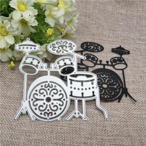 Stanzformen, 9,1 x 9,4 cm, Instrumenten-Trommelmuster, Metall-Stanzschablone, Scrapbooking, Fotoalbum, Karten, Papier, Prägung, Handwerk Stanzformen, 9,1 x 9,4 cm, Instrumenten-Trommelmuster, Metall-Stanzschablone, Scrapbooking, Fotoalbum, Karten, Papier, Prägung, Handwerk von JUDUOYANXIAN