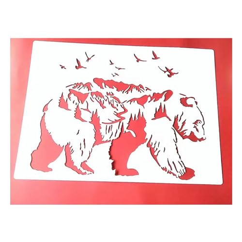 Zeichenschablonen, 21 x 29 cm, wiederverwendbar, Kunststoff-Schablonen-Set zum Malen auf Holz, Wand, Stoff, Stein, Leinwand, Möbel, Heimdekoration, Stil 5 Zeichenschablonen, 21 x 29 cm, wiederverwendbar, Kunststoff-Schablonen-Set zum Malen auf Holz, Wand, Stoff, Stein, Leinwand, Möbel, Heimdekoration, Stil 5 von JUDUOYANXIAN