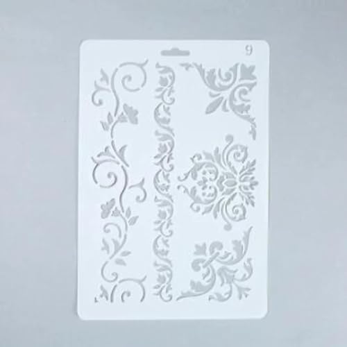 Zeichenschablonen, 26 x 17,5 cm, Retro-Blumenmuster, wiederverwendbar, Kunststoff-Schablonen-Set zum Malen auf Holz, Wand, Stoff, Stein, Leinwand, Möbel, Heimdekoration Zeichenschablonen, 26 x 17,5 cm, Retro-Blumenmuster, wiederverwendbar, Kunststoff-Schablonen-Set zum Malen auf Holz, Wand, Stoff, Stein, Leinwand, Möbel, Heimdekoration von JUDUOYANXIAN