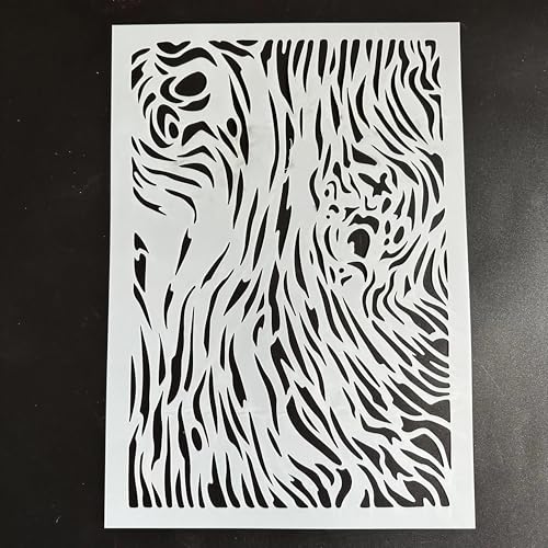 Zeichenschablonen, A4, 29 x 21 cm, Holzmaserung, Jahresring, wiederverwendbar, Kunststoff-Schablonen-Set zum Malen auf Holz, Wand, Stoff, Stein, Leinwand, Möbel, Heimdekoration Zeichenschablonen, A4, 29 x 21 cm, Holzmaserung, Jahresring, wiederverwendbar, Kunststoff-Schablonen-Set zum Malen auf Holz, Wand, Stoff, Stein, Leinwand, Möbel, Heimdekoration von JUDUOYANXIAN