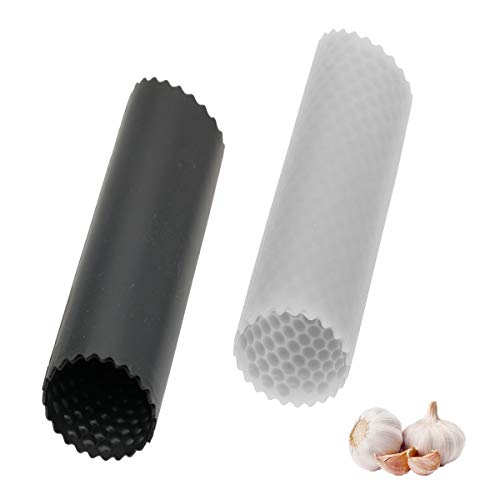 Silikon Knoblauchschäler,2 Stücke Easy Roller Knoblauch Sparschäler Einfaches Nützliches Küchenwerkzeug Küchenzubehör Schäler aus Silikon Schwarz/Transparent Silikon Knoblauchschäler,2 Stücke Easy Roller Knoblauch Sparschäler Einfaches Nützliches Küchenwerkzeug Küchenzubehör Schäler aus Silikon Schwarz/Transparent von JUHONNZ