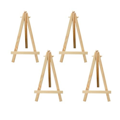 JUHUA Mini-Staffelei, Mini-Staffelei-Staffelei, Tisch-Staffelei, Leinwandhalter, Ständer für Leinwandbilder, Zeichnen, Schilder, Foto-Display, 4 Stück JUHUA Mini-Staffelei, Mini-Staffelei-Staffelei, Tisch-Staffelei, Leinwandhalter, Ständer für Leinwandbilder, Zeichnen, Schilder, Foto-Display, 4 Stück von JUHUA