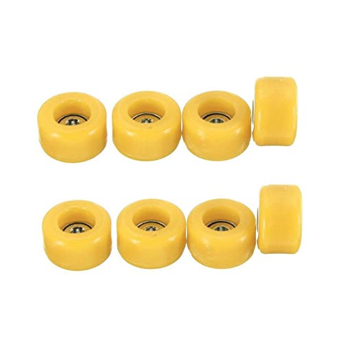JUJNE 8 Stück professionelle PU + CNC-Kugellager aus Metall für Holzgriffbrett JUJNE 8 Stück professionelle PU + CNC-Kugellager aus Metall für Holzgriffbrett von JUJNE