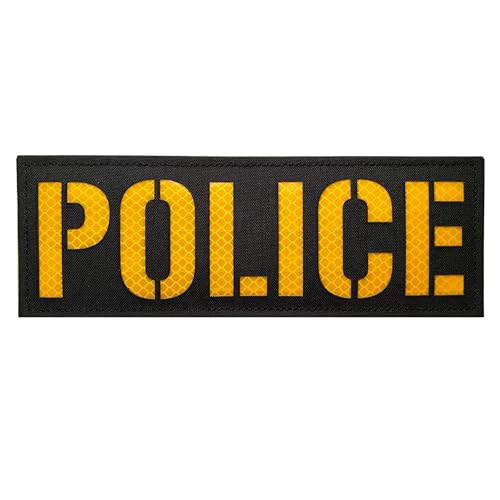 Reflektierender lasergeschnittener Pol-Eis-Patch, reflektierende Rückwand, Pol-Eis-Patch mit Klettverschluss (Schwarz-Y, 15,2 x 5,1 cm) von JUJUPUPS