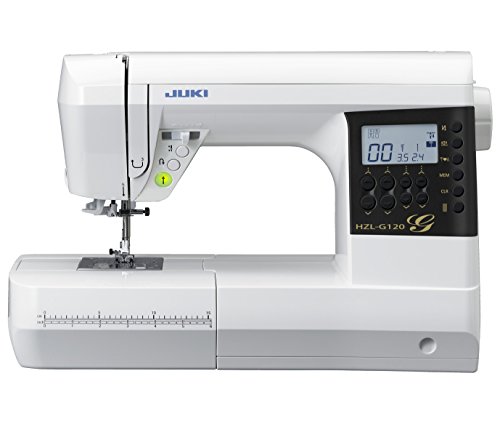 JUKI HZL-G120 Elektronische Nähmaschine, Metall, Weiß, 44,5 x 22,3 x 29,2 cm JUKI HZL-G120 Elektronische Nähmaschine, Metall, Weiß, 44,5 x 22,3 x 29,2 cm von JUKI